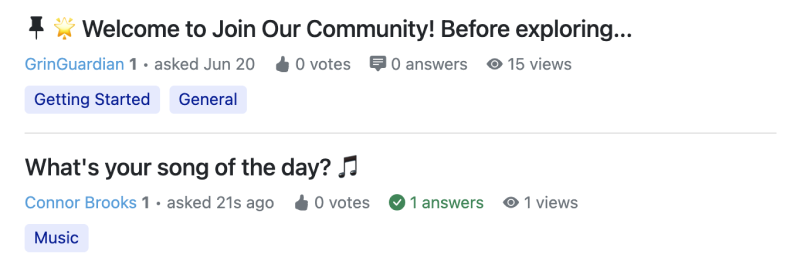 Reputation Score Next to Community Member in Answer